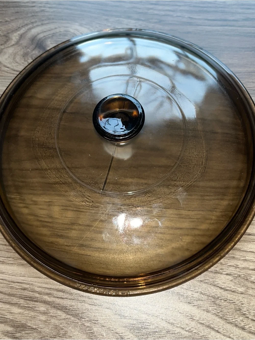 Pyrex 2 Liter Amber Glass #024 Round Casserole Baking Dish & Pyrex Lid 624C USA